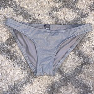 Aerie Silver Sparkle Bikini Bottom